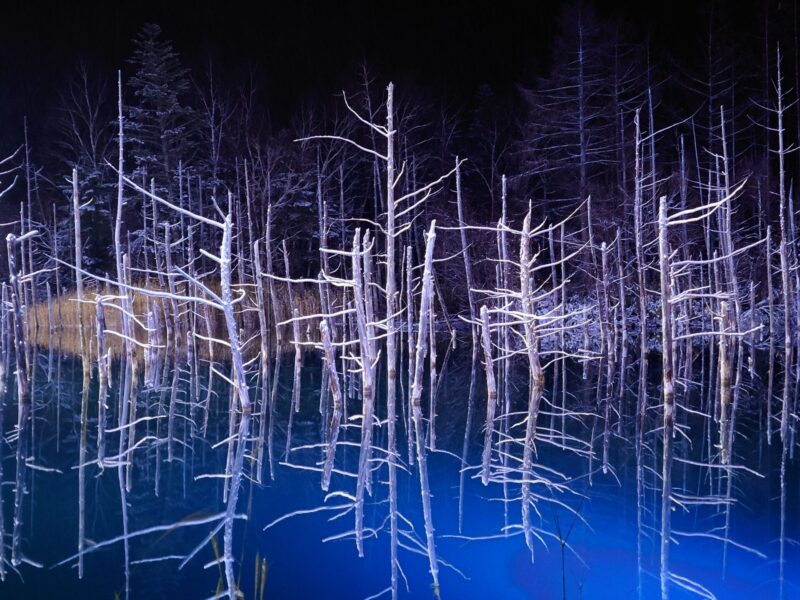 青い池　冬5