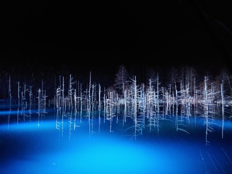 青い池　冬6